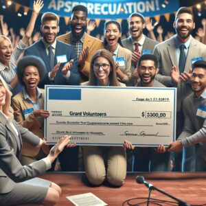 "Company awarding grant to volunteers"