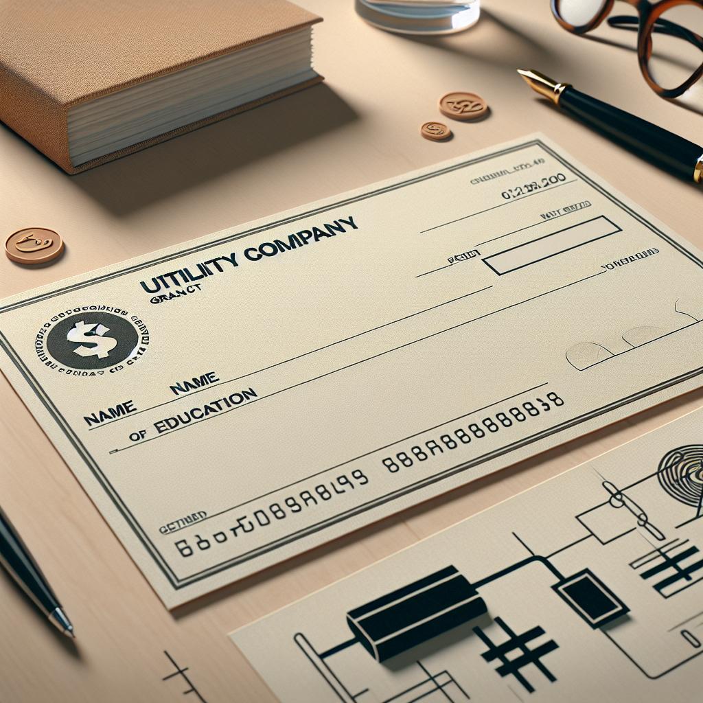 "SWEPCO Grant Cheque for Education"