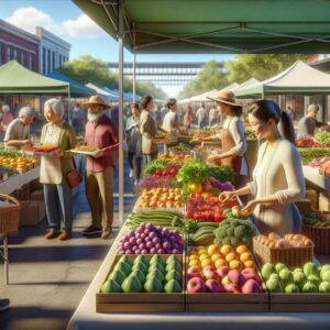 "Shreveport Farmers' Market Shopping"