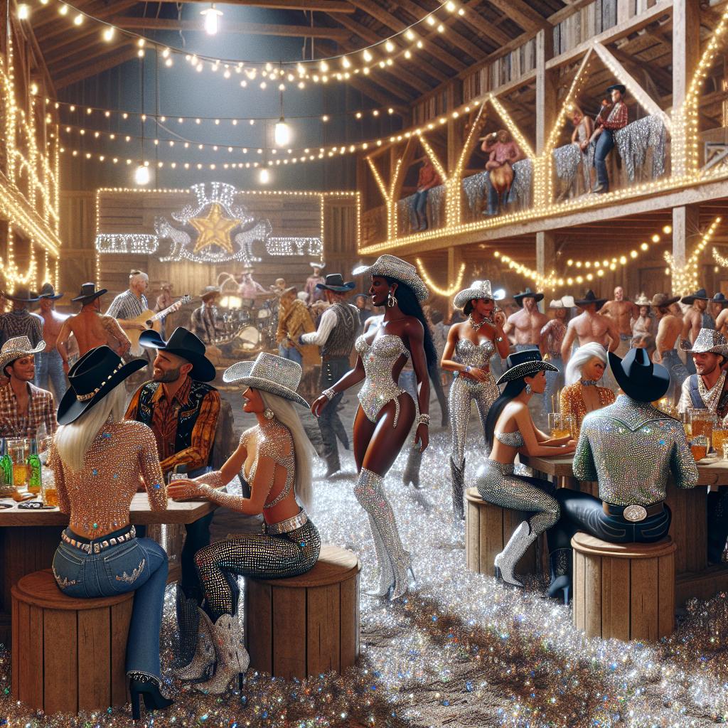 Rhinestone cowboy themed party