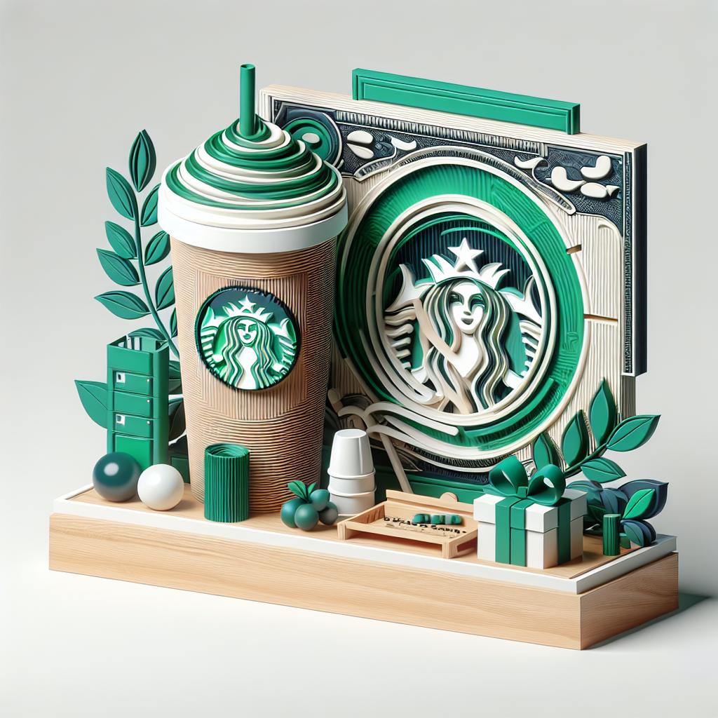 Starbucks logo with grant cheque