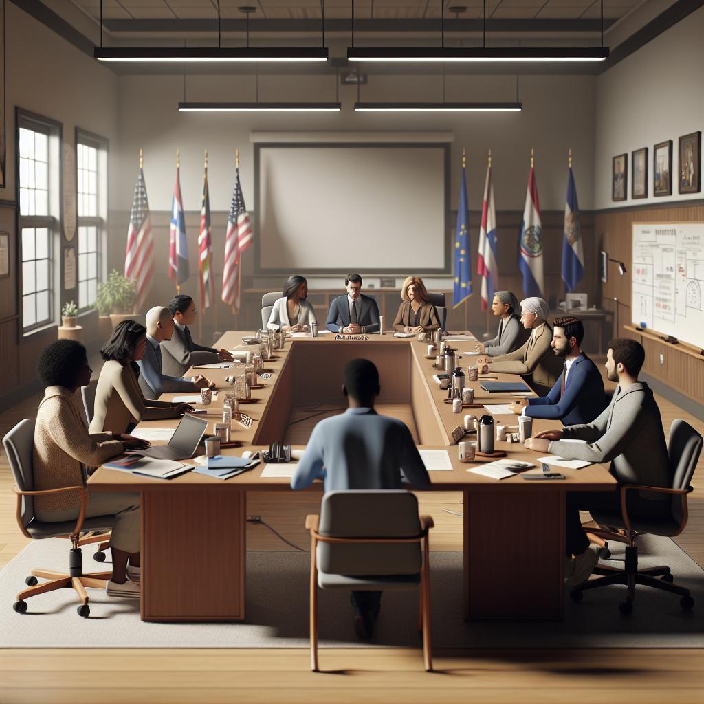 Community school board meeting