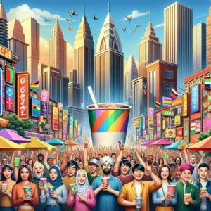 "Go-cup festival in downtown"