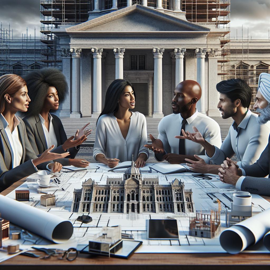 "Renovated state building discussion"