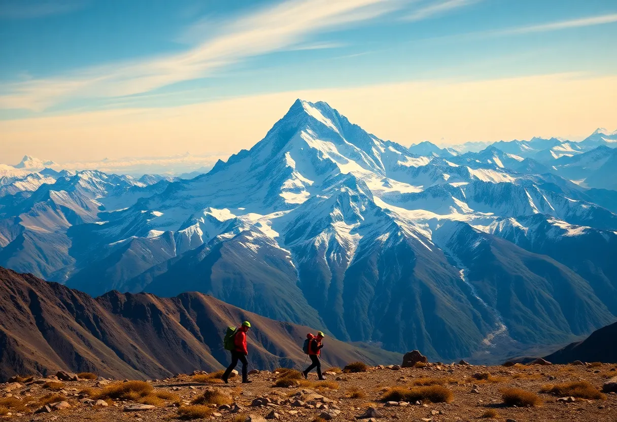 Climbers at Aconcagua Mountain