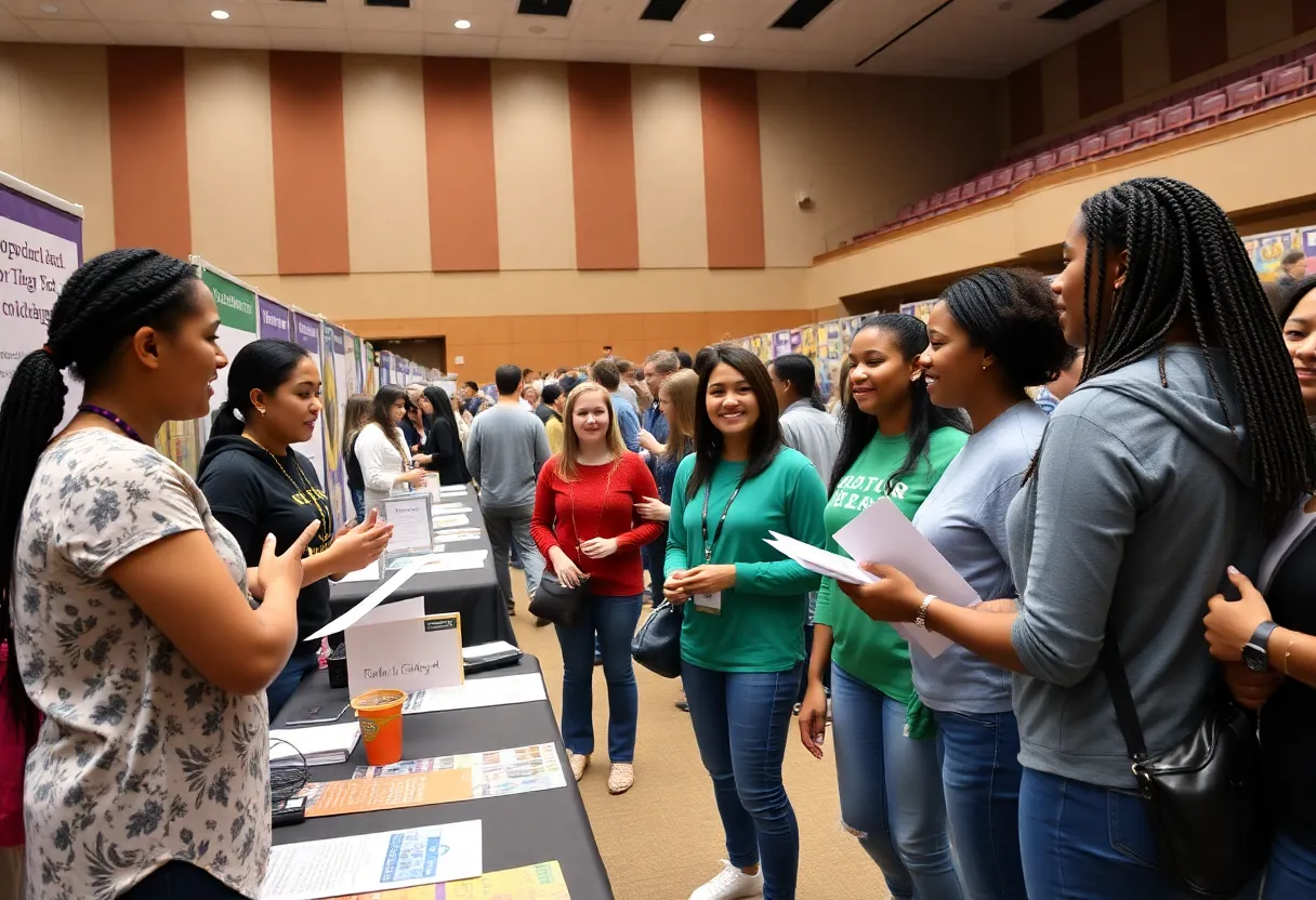 Participants networking at the Bossier City Small Business Expo