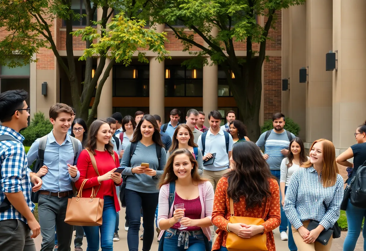 Students at LSU Law School engaging in collaborative activities