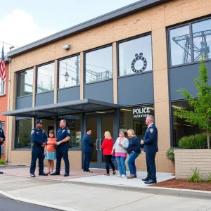 Exterior view of the new police substation in Shreveport