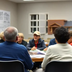 Residents discussing school closures and safety in Shreveport.