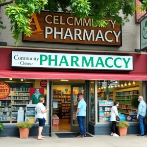 Exterior view of Drug Emporium pharmacy in Shreveport