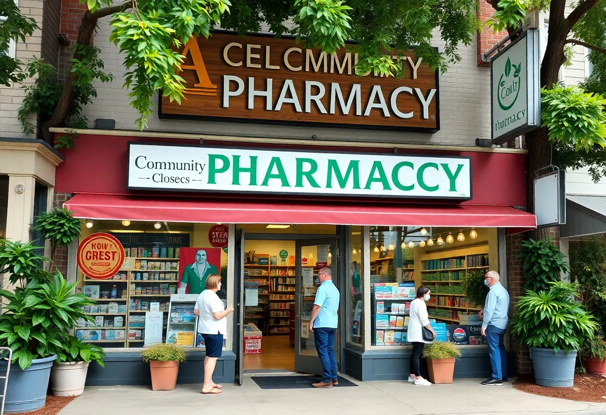 Exterior view of Drug Emporium pharmacy in Shreveport