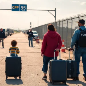 Family members of El Chapo crossing the U.S.-Mexico border