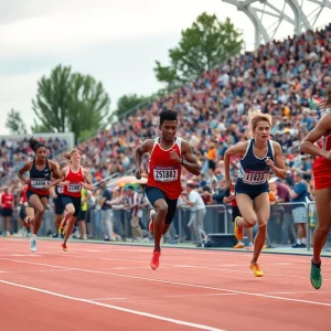 University of Minnesota Gophers competing in track and field events.
