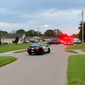 Emergency response at a home in Keithville, Louisiana