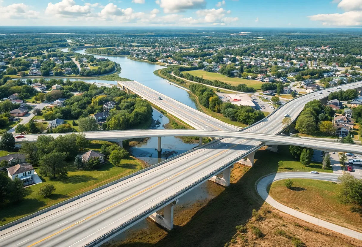 Conceptual design of the Red River Expressway in Shreveport, Louisiana