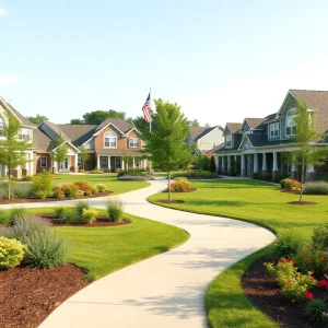 A peaceful scene of a retirement community in Shreveport