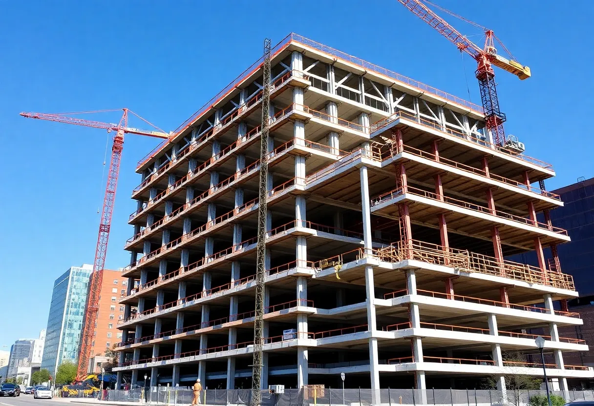 Construction of the Shreveport State Office Building