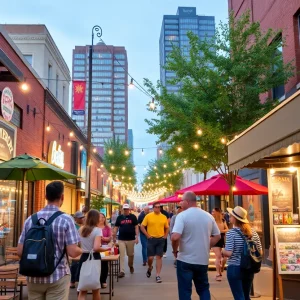 Participants in the Shreveport tourism challenge showcase their innovative business ideas.
