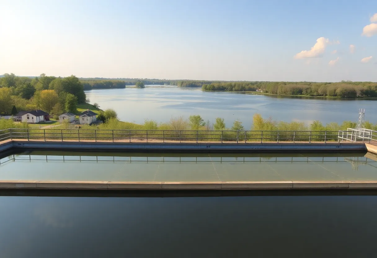 Water treatment facility near Cross Lake in Shreveport