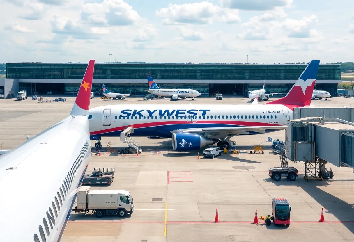 SkyWest Airlines maintenance base at Shreveport Regional Airport