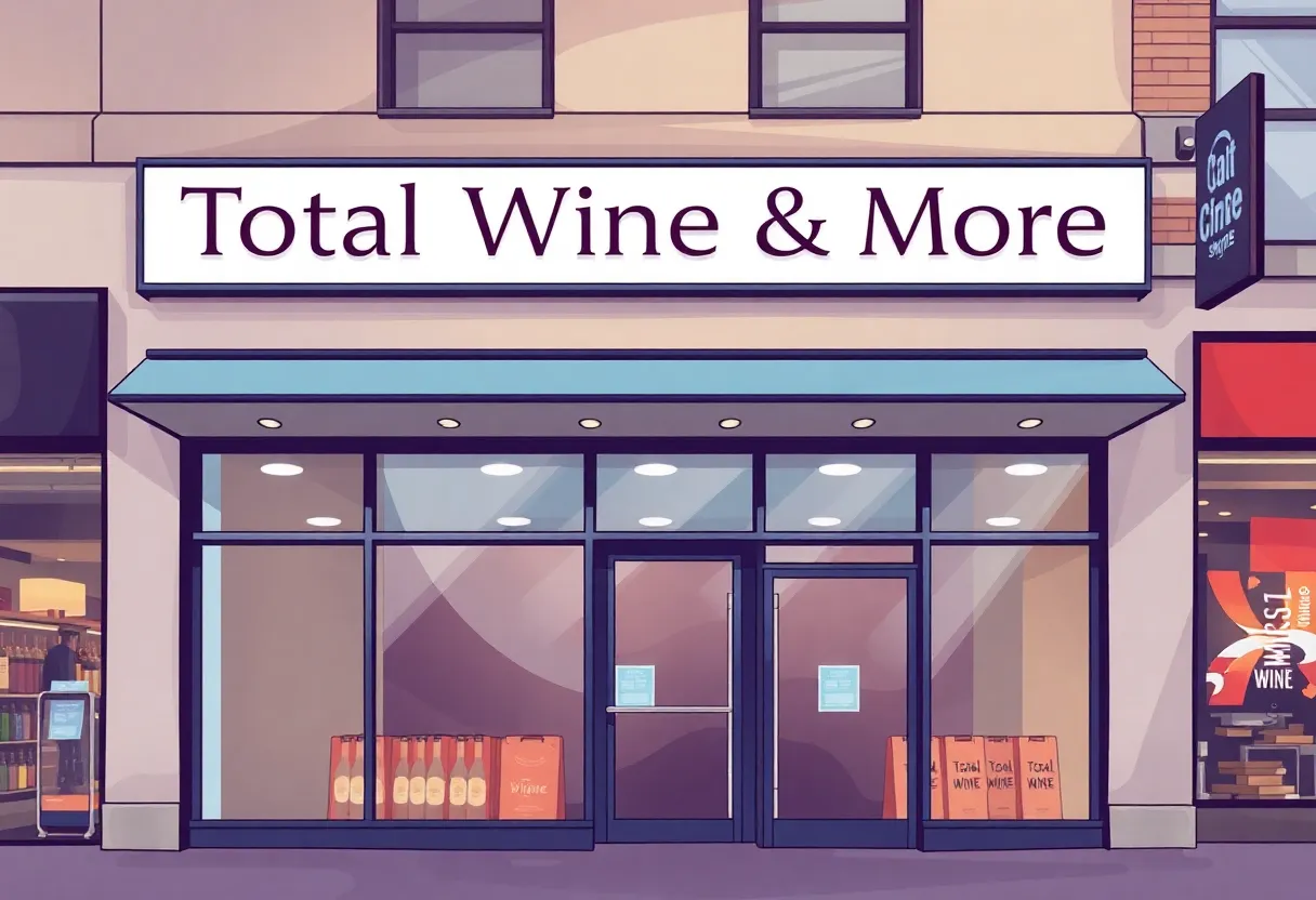 Exterior view of the new Total Wine & More store in Shreveport