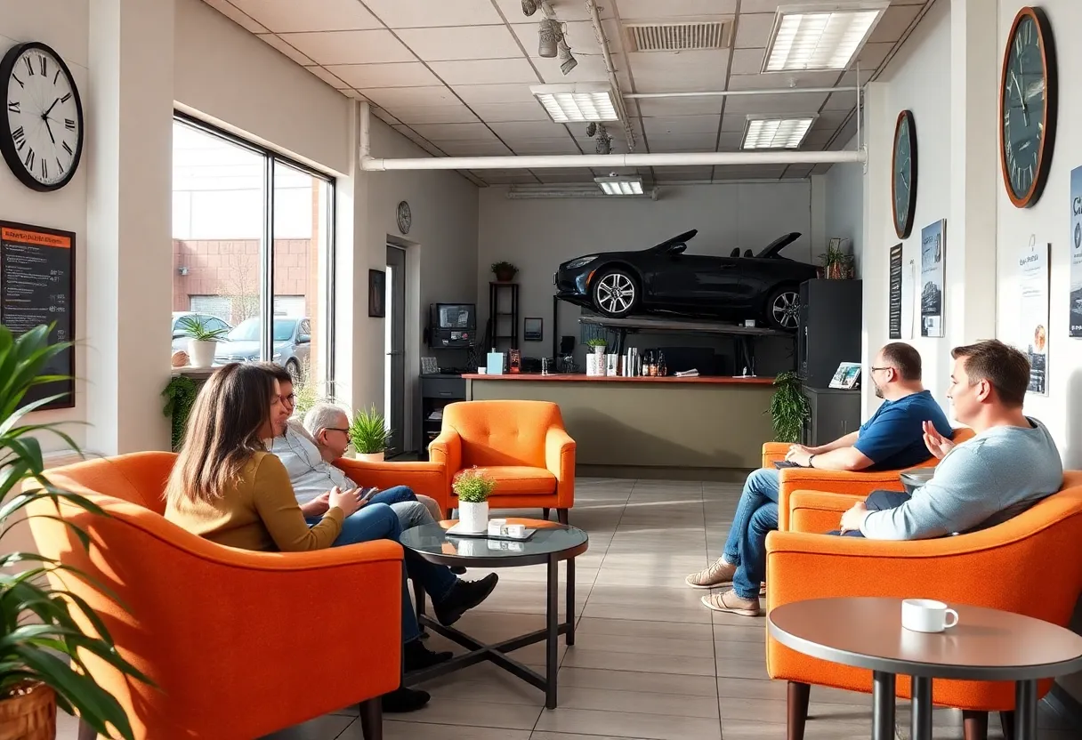 Cozy and inviting auto service office in Shreveport