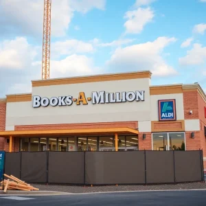 Construction of the new Books-A-Million bookstore in Bossier City