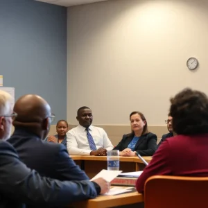 Community members rallying against the closure of Shreveport Job Corps Center
