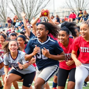 Student-athletes representing LSU in various sports activities.