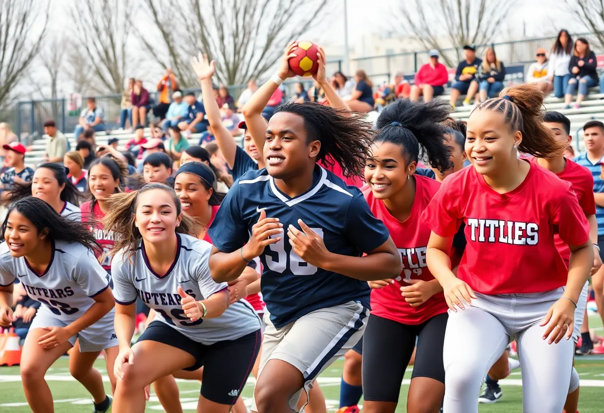 Student-athletes representing LSU in various sports activities.