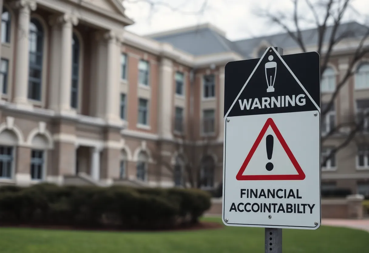 Warning sign about financial accountability at university