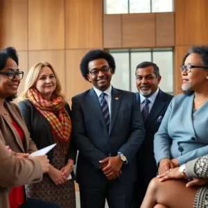 University board members in a meeting discussing the LSU presidential search.