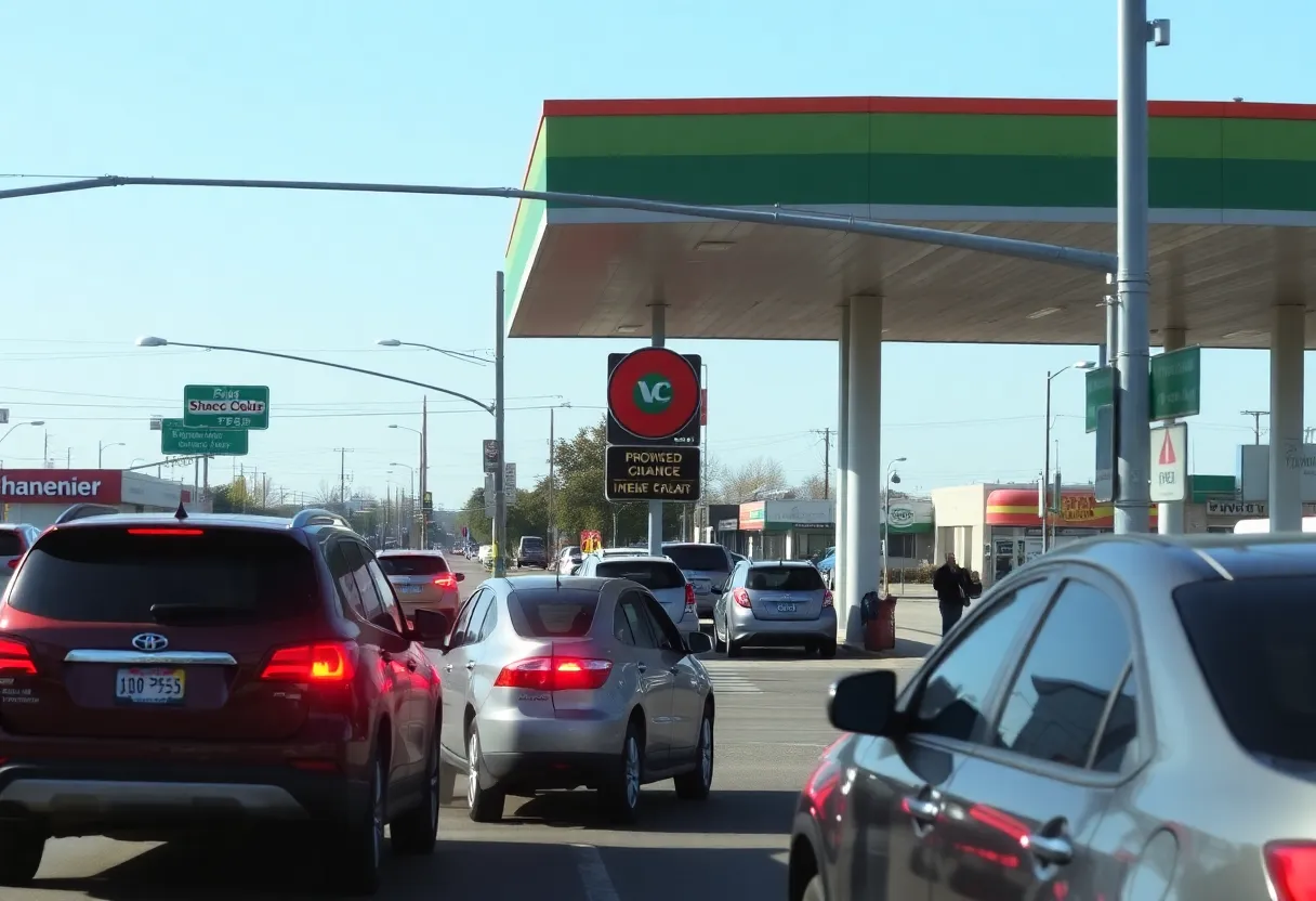 Traffic congestion at East Flournoy Lucas Road and Ellerbe Road with a proposed oil change facility