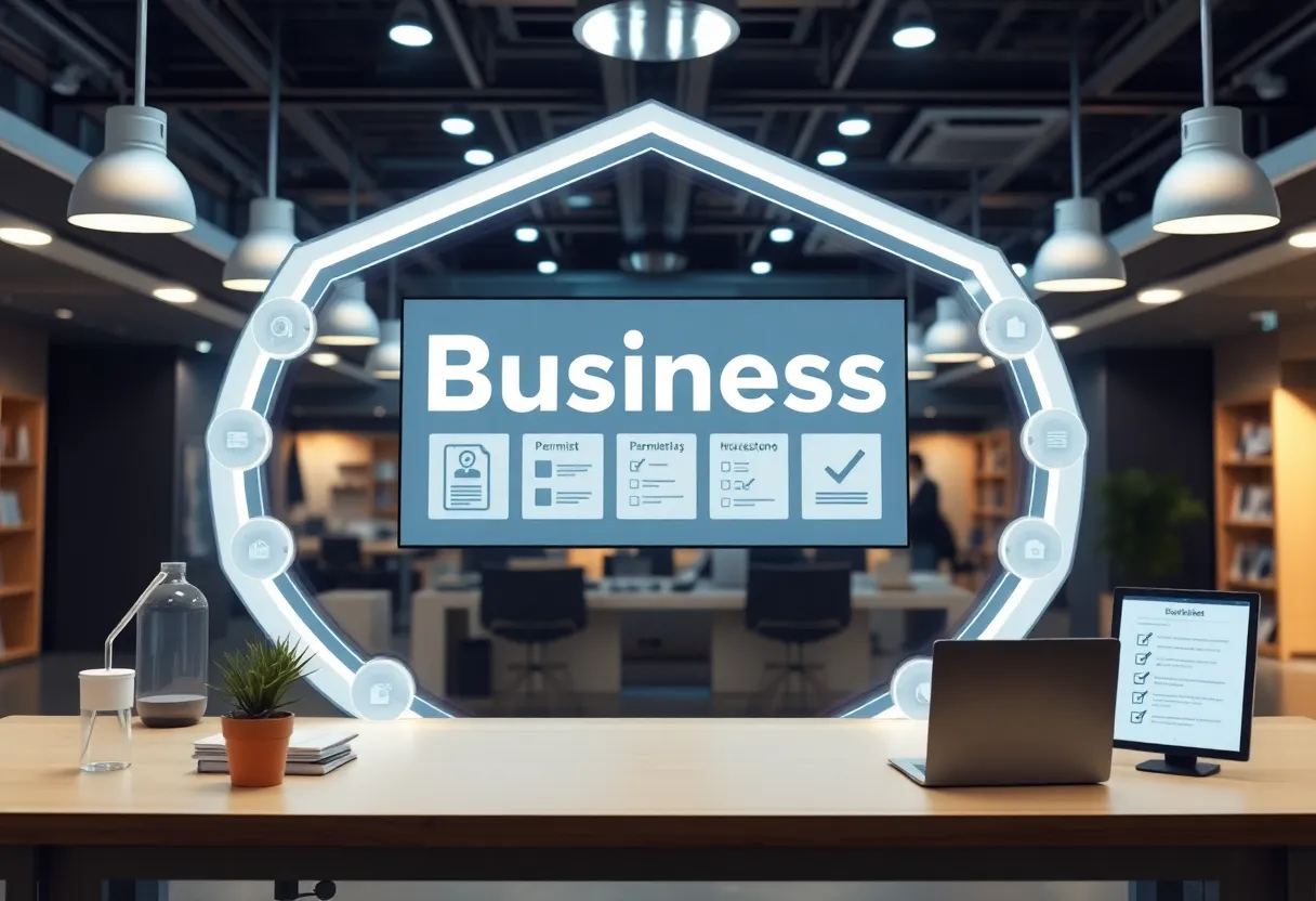 A digital business platform showing various business resources and tools.