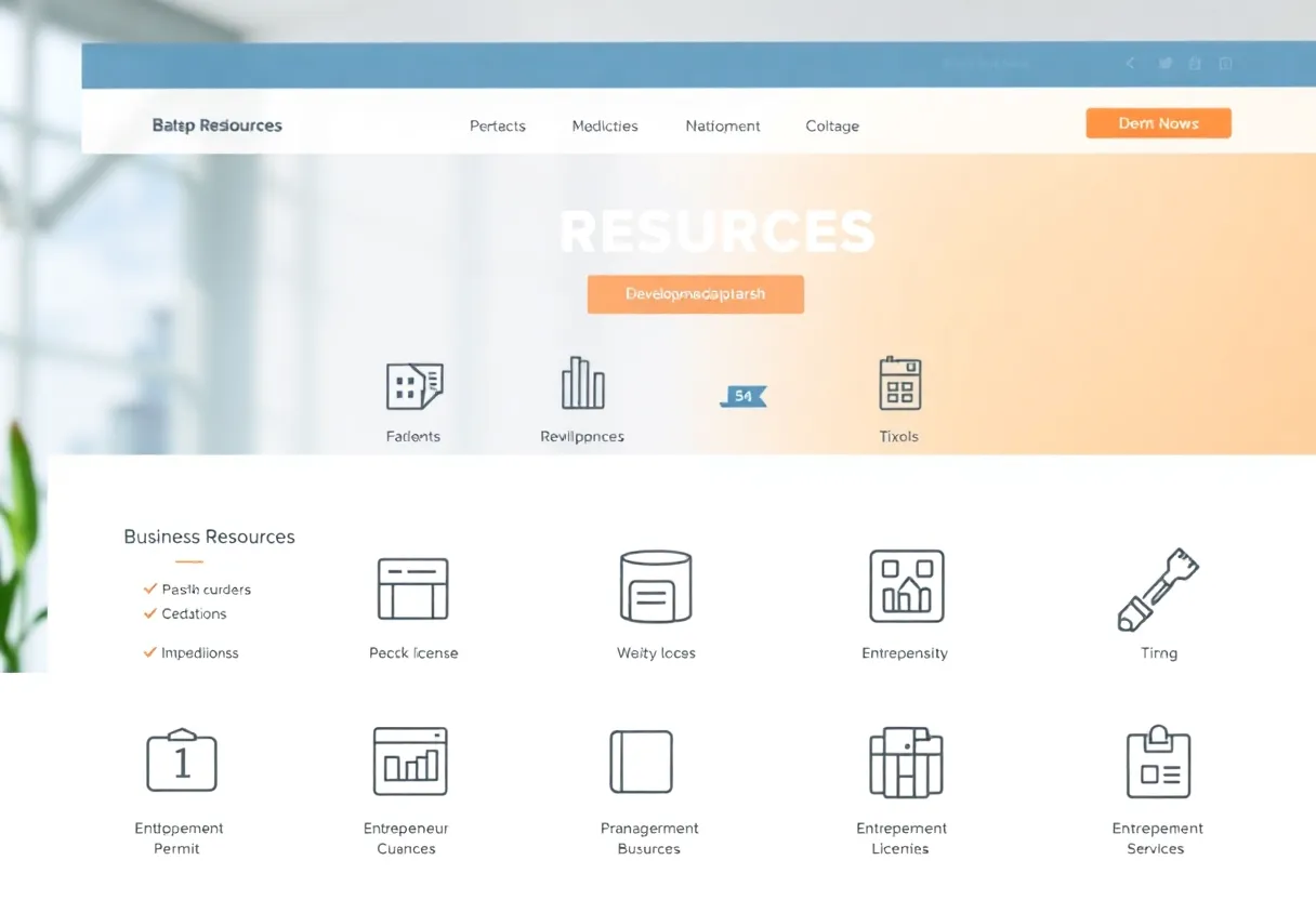 Screenshot of the Shreveport Economic Development One-Stop Shop website