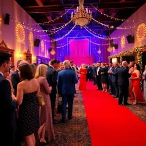 Guests enjoying The Magic of Musicals Gala at Robinson Film Center