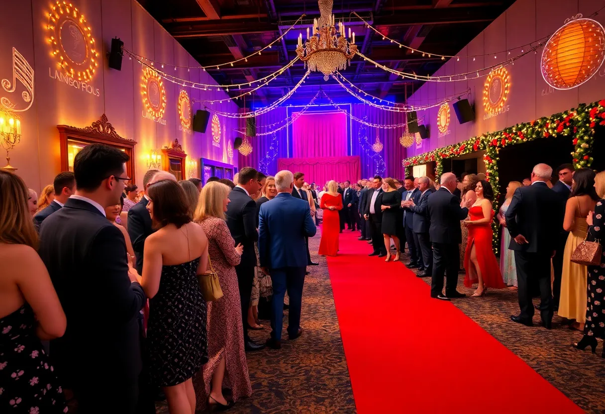 Guests enjoying The Magic of Musicals Gala at Robinson Film Center