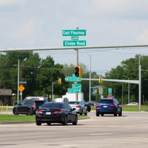 Traffic concerns at East Flournoy Lucas Road and Ellerbe Road in Shreveport, Louisiana