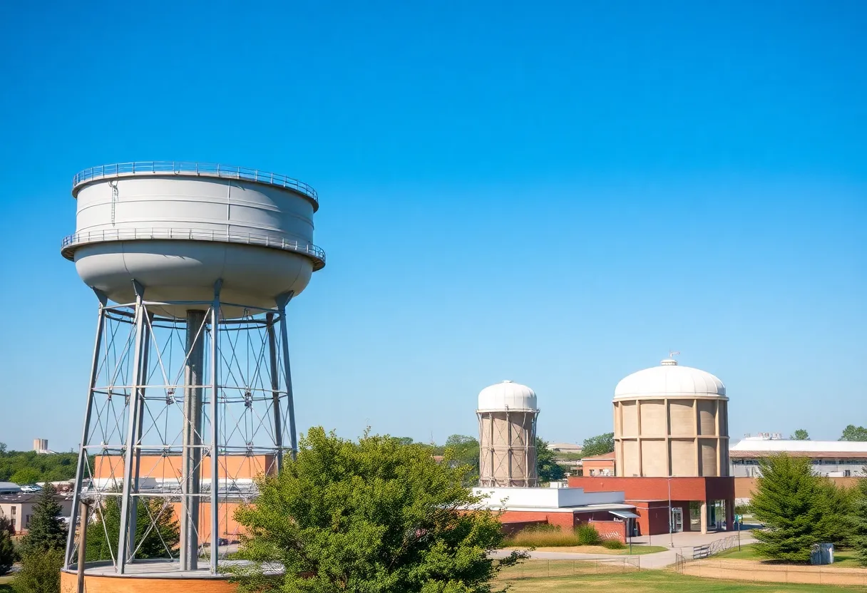 View of water infrastructure in Shreveport