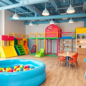 Indoor play area at Sprout Play Cafe in Shreveport