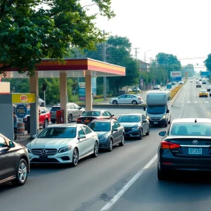 Visual representation of the proposed Take 5 Oil Change facility with concern for traffic patterns.