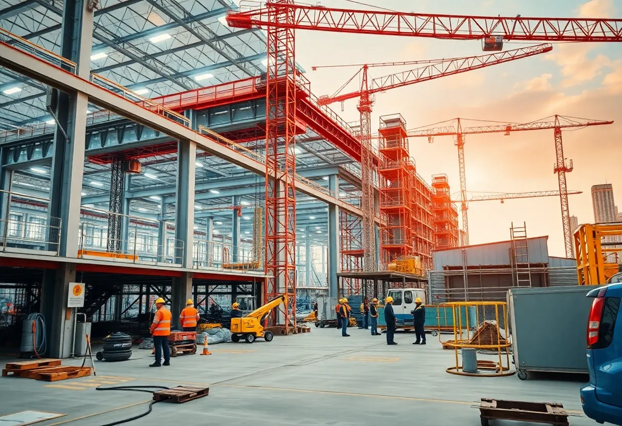 Construction of Ascentek's new manufacturing facility in Shreveport
