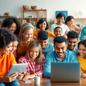 Families enjoying high-speed internet at home in Bossier City.