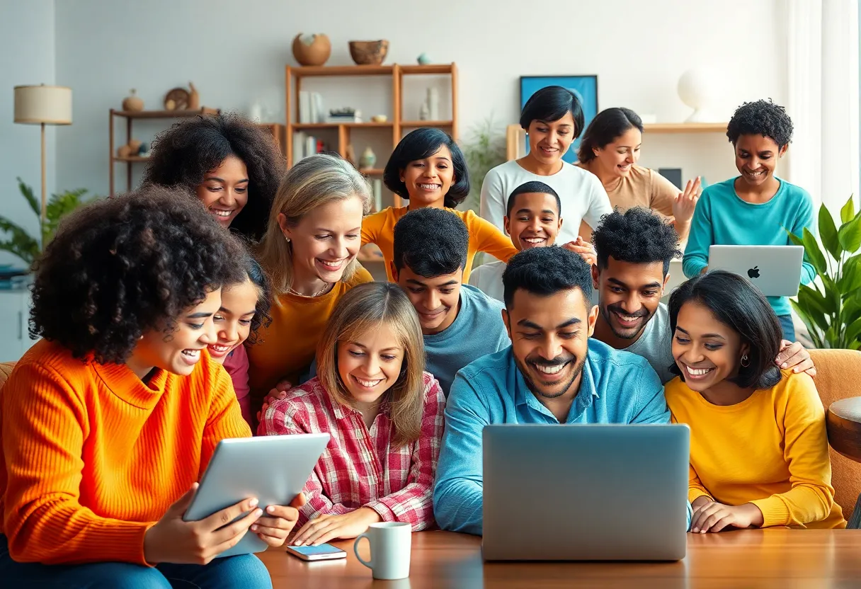 Families enjoying high-speed internet at home in Bossier City.