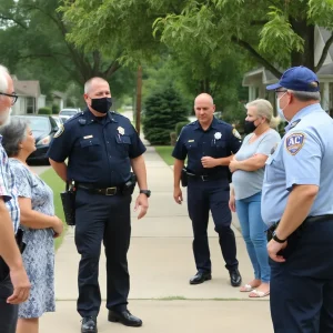 Police engaging with community members in Bossier Parish