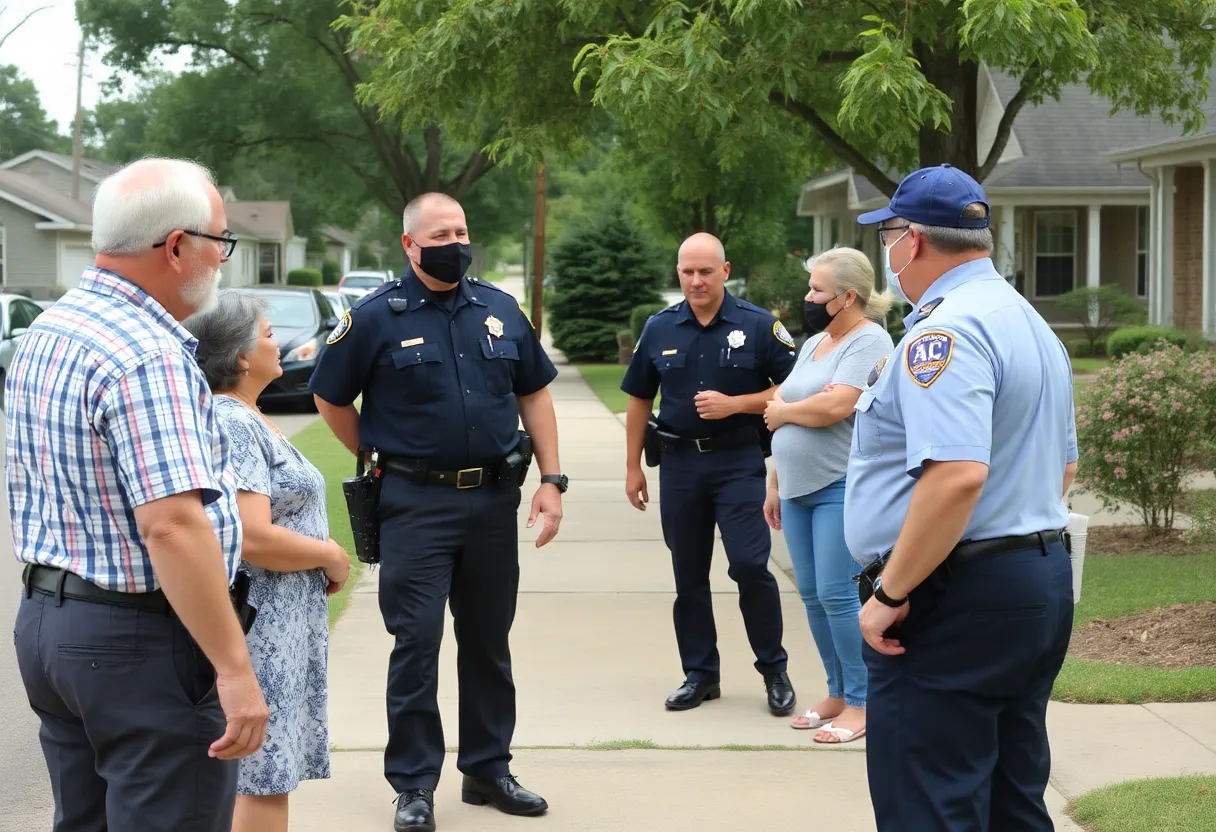 Police engaging with community members in Bossier Parish