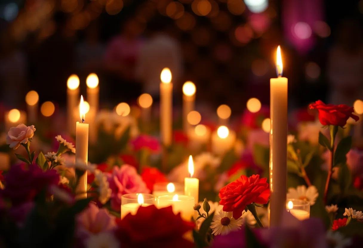 Candlelight vigil for Julian McMahon