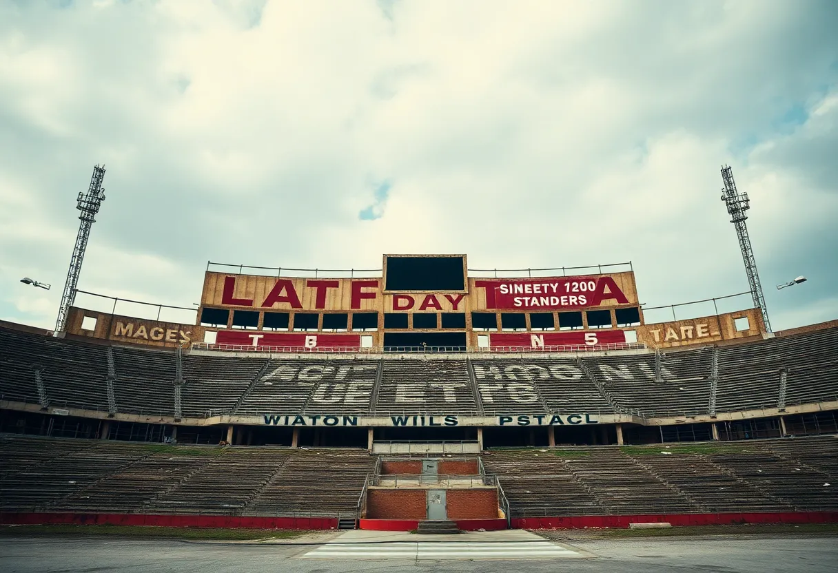 Fair Grounds Field before demolition