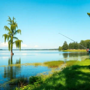 Relaxing fishing spot in Shreveport, Louisiana