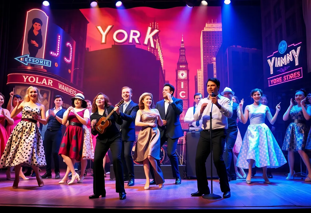 Scene from Guys and Dolls musical at Shreveport Little Theatre